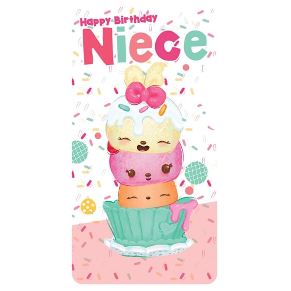 Num Noms Niece Födelsedagskort En Storlek Flerfärgad Multicoloured One Size