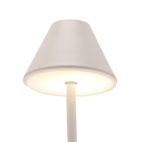Hestia Matt Putty Vit USB LED Touch Bordslampa - Medium One S White One Size