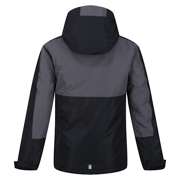 Regatta barn/barn Beamz III vattentät jacka 5-6 år Bl Black/Seal Grey 5-6 Years