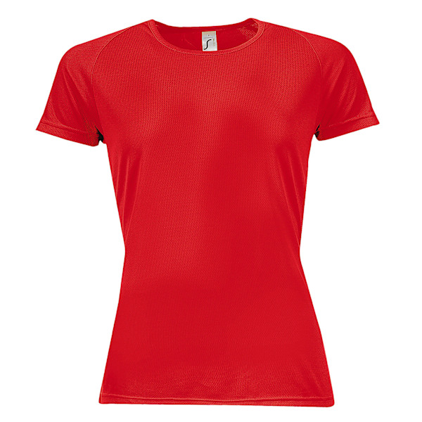 SOLS Dam/Dam Sporty Kortärmad T-shirt M Röd Red M