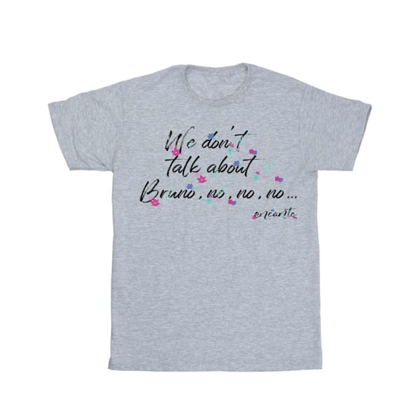 Disney Dam/Damer Encanto Vi Pratar Inte Om Bruno No No Pojkvän Passform Bomull Pojkvän T-Shirt 4XL Sports Grey Sports Grey 4XL