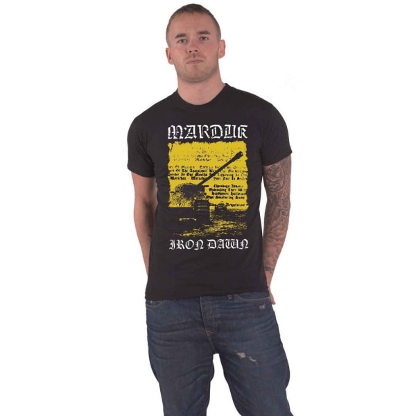 Marduk Unisex Adult Iron Dawn Back Print T-Shirt S Svart Black S