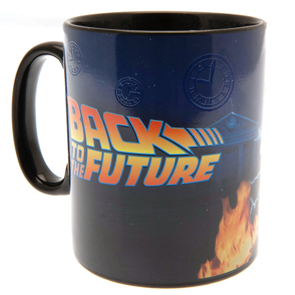 Back To The Future Logo Värmeförändrande Mugg One Size Svart Black One Size