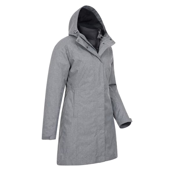 Mountain Warehouse Alaskan Lång 3-i-1 Jacka för Dam/Kvinnor 8 U Light Beige 8 UK