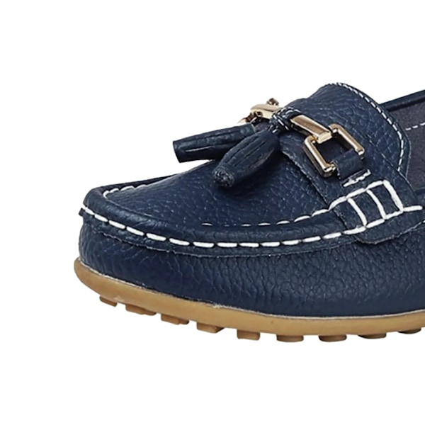 Boulevard Dam/Dam Action Läder Saddle Loafers 5 UK Marinblå Navy Blue 5 UK
