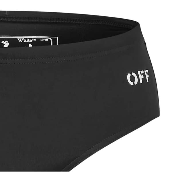 Off White Herr Arrow Logotyp Regular Badbyxor XS Svart Black/White XS