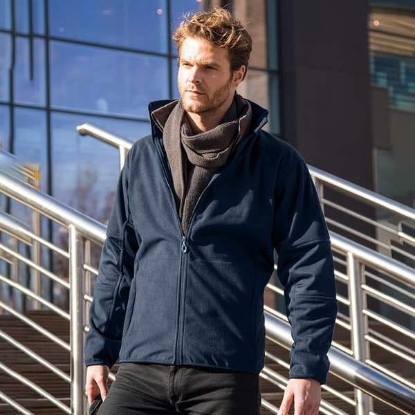 Result Osaka TECH Performance Kombinerad Pile Softshell Vattentät Navy Blue M