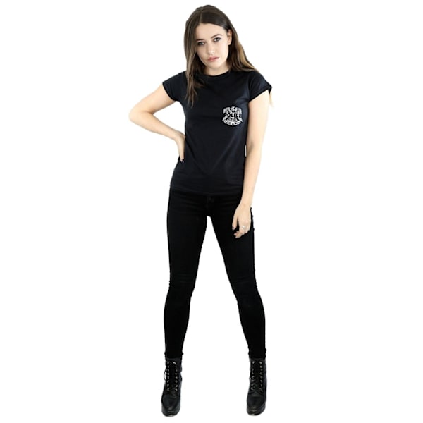 The Police Womens/Ladies Illegal Records Eagle Chest Cotton T-S Black S