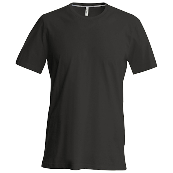 Kariban Slim Fit T-shirt med kort ärm och rund hals, 3XL, svart Black 3XL