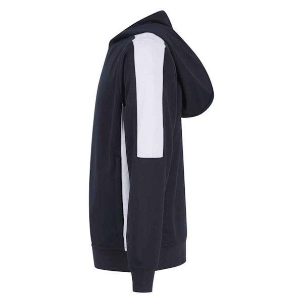 Finden & Hales Barn/Barn Team Kontrast Hoodie 9-10 År N Navy/White 9-10 Years