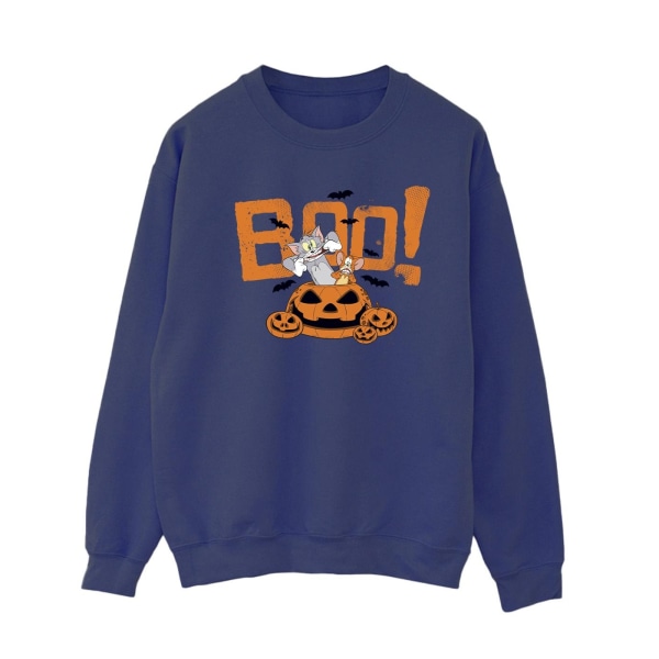 Tom & Jerry Dam/Damer Halloween Boo! Sweatshirt S Marinblå Navy Blue S