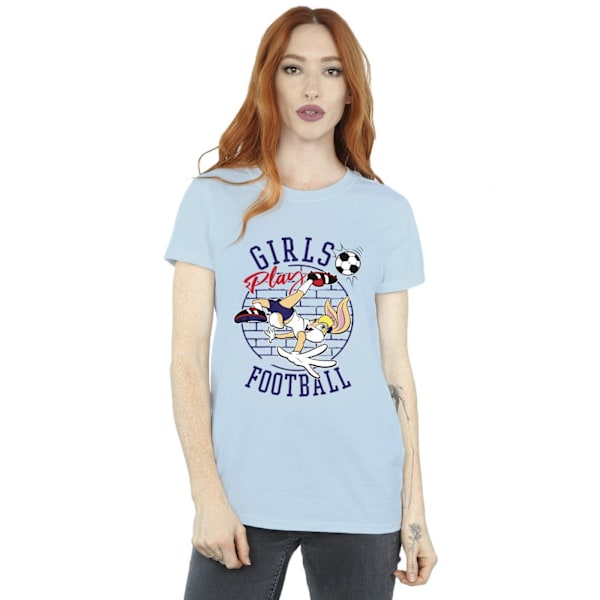 Looney Tunes Dam/Kvinnor Lola Bunny Flickor Spela Fotboll Cotto Baby Blue L