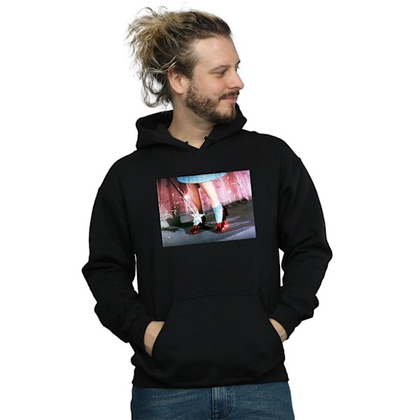 Trollkarlen från Oz Herrtröja There´s No Place Like Home Hoodie L Svart Black L