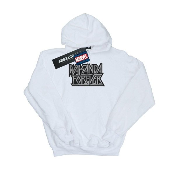 Marvel Dam/Ladies Wakanda Forever Logo Hoodie M Vit White M