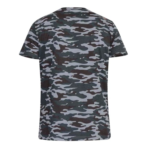 D555 Mens Gaston Kingsize Camouflage Print T-Shirt 2XL Storm Storm 2XL