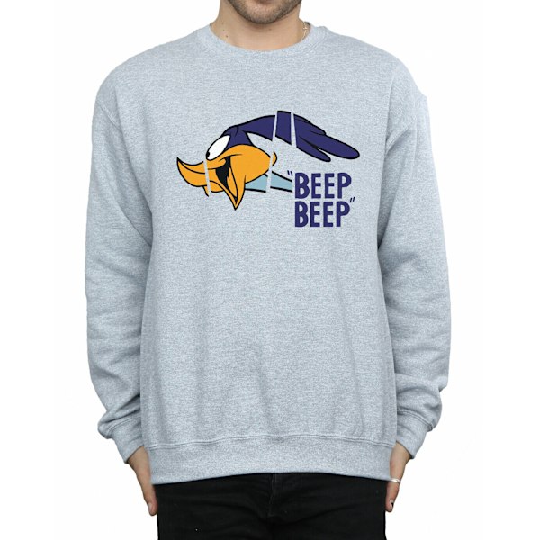 Looney Tunes Mens Beep Beep Road Runner Sweatshirt S Sports Grå Sports Grey S