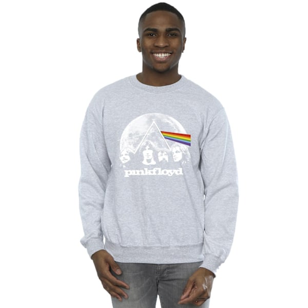 Pink Floyd Mens Moon Prism Blue Sweatshirt XXL Sports Grey Sports Grey XXL