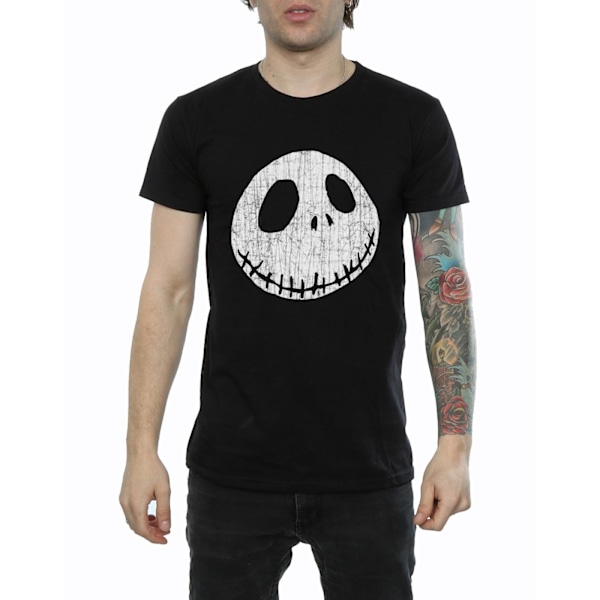 Disney Herr Nightmare Before Christmas Jack Cracked Face T-Shir Black XL