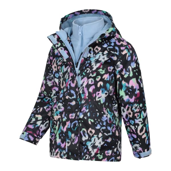 Mountain Warehouse Aries 3-i-1 jacka med tryck för barn Pink 3-4 Years