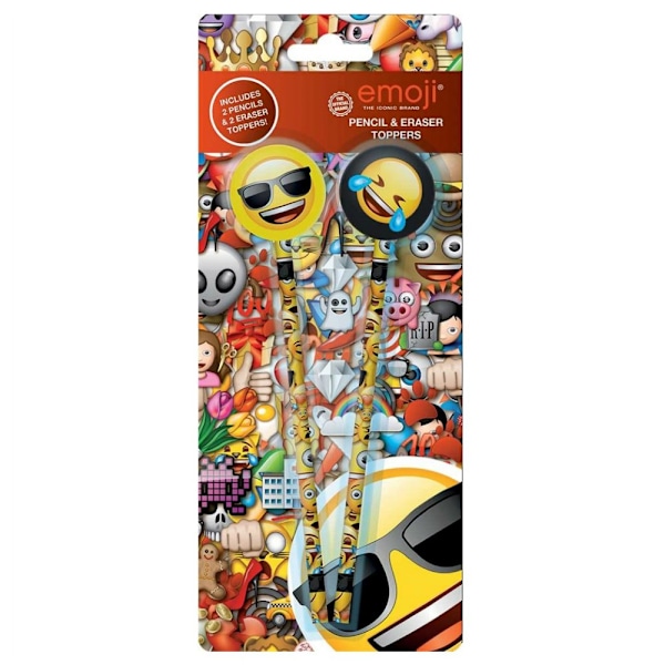 Emoji-penna och topp (4-pack) En storlek Flerfärgad Multicoloured One Size