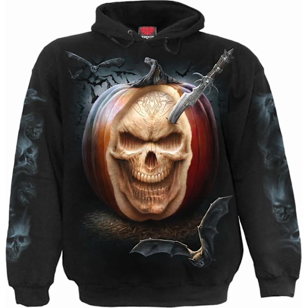 Spiral Direct Unisex Adult Carving Death Hoodie M Svart Black M