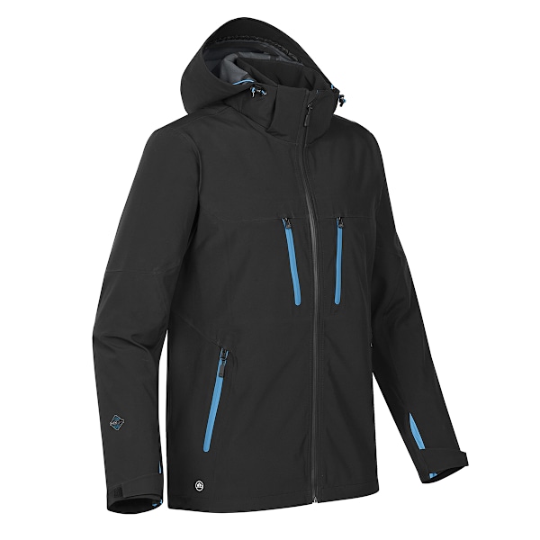 Stormtech Patrol Teknisk Softshelljacka för Herr M Svart/ Elektrisk Black/ Electric M
