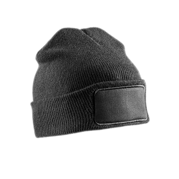 Result Vuxen Unisex Dubbelstickad Thinsulate Printers Mössa En Storlek Black One Size