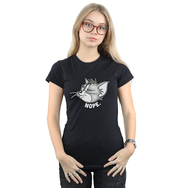 Tom And Jerry Dam/Damer Nope Face Bomull T-shirt XXL Svart Black XXL