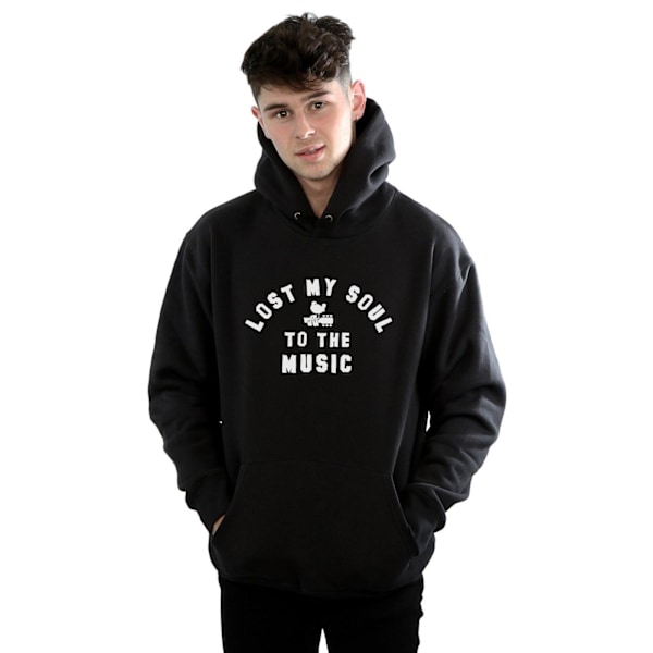 Woodstock Mens Lost My Soul Hoodie L Svart Black L