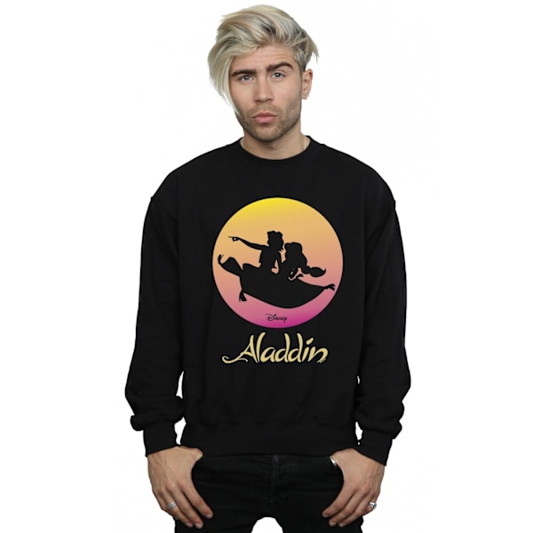 Disney Aladdin Flygande Solnedgång Sweatshirt 3XL Svart Black 3XL