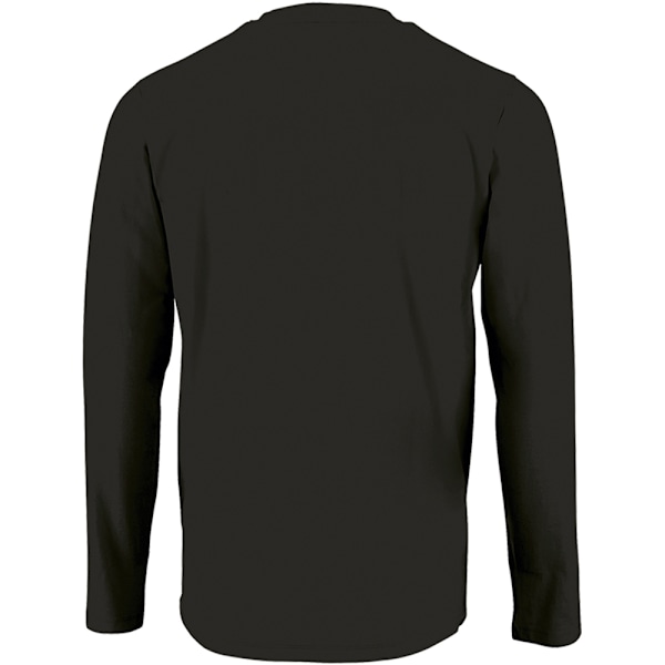 SOLS Herr Imperial Långärmad T-shirt L Deep Black Deep Black L