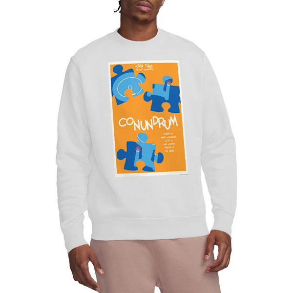 Star Trek Unisex Vuxen The Next Generation Säsong 5 Avsnitt 14 White M