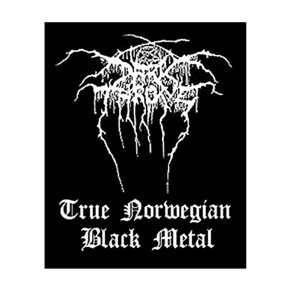 Darkthrone Black Metal Standard Patch One Size Svart/Vit Black/White One Size