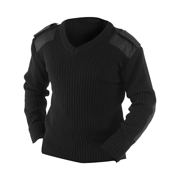 Yoko herr V-ringad NATO säkerhetströja / arbetskläder 4XL svart Black 4XL