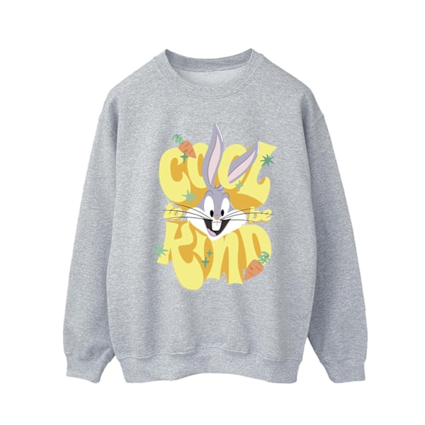 Looney Tunes Mens Bugs Cool To Be Kind Sweatshirt M Sports Grey Sports Grey M