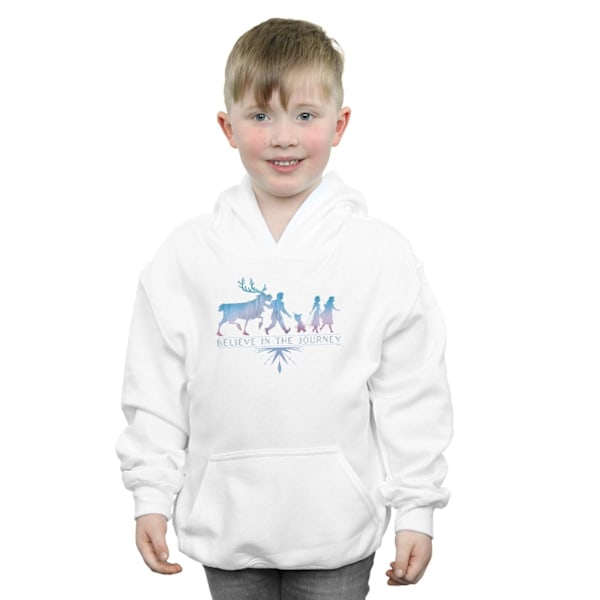 Disney Boys Frozen 2 Believe In The Journey Silhouette Hoodie 7 White 7-8 Years