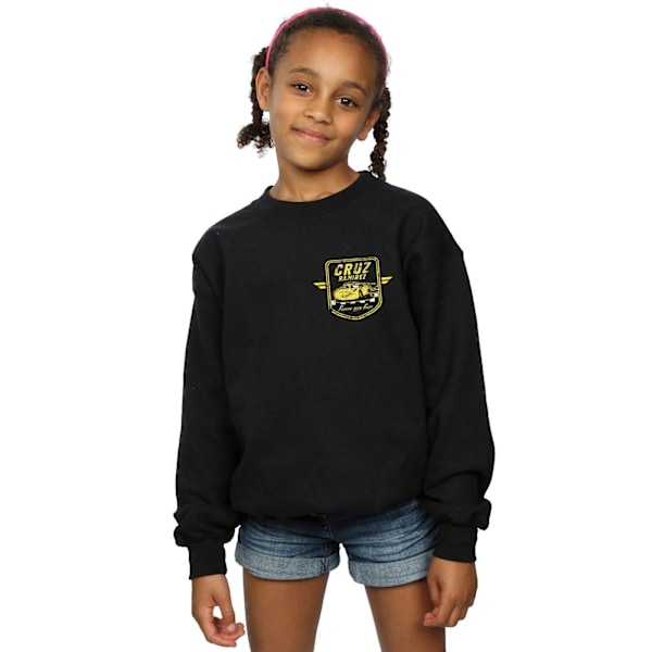 Disney Girls Cars Cruz Ramirez Faux Pocket Logo Sweatshirt 12-1 Black 12-13 Years