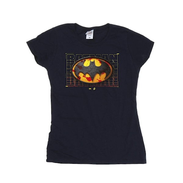 DC Comics Dam/Kvinnor The Flash Batman Röd Splatter Bomull T- Navy Blue M