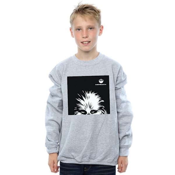 Star Wars Chewbacca Look Sweatshirt för pojkar 7-8 år Sports Grey Sports Grey 7-8 Years
