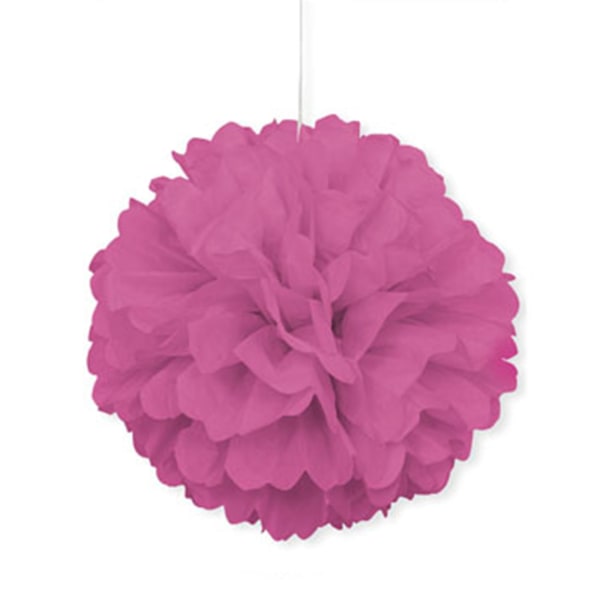 Unik Party Puff Balls Party Decoration (16in) One Size Hot Pi Hot Pink One  Size 1151, Hot Pink, One Size