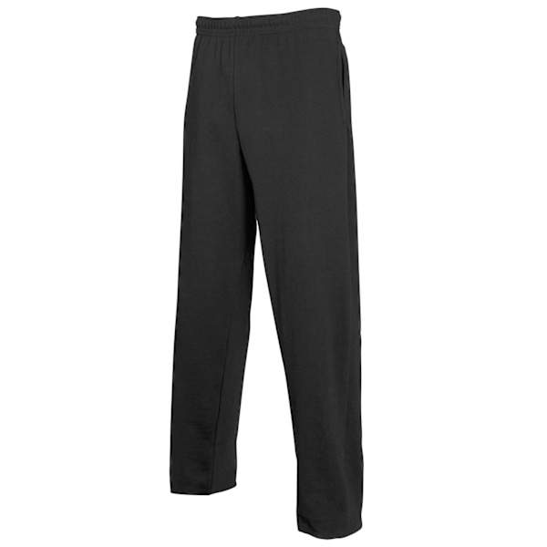 Fruit of the Loom Herr Lättvikts Joggingbyxor L Svart Black L