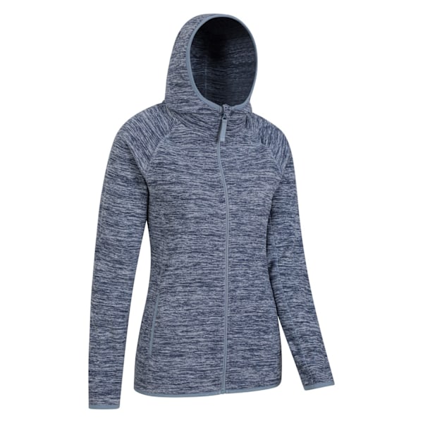 Mountain Warehouse Dam/Dam Lleyn II Melange Full Zip Hoodie Dark Blue 10 UK