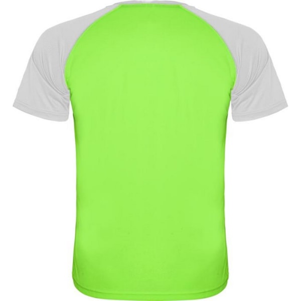 Roly Unisex Indianapolis T-shirt för vuxna med korta ärmar, L, vit White L