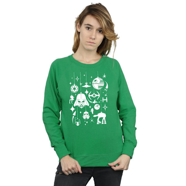 Star Wars Damkläder/Dam Jul Dekorationer Sweatshirt M Iris Irish Green M