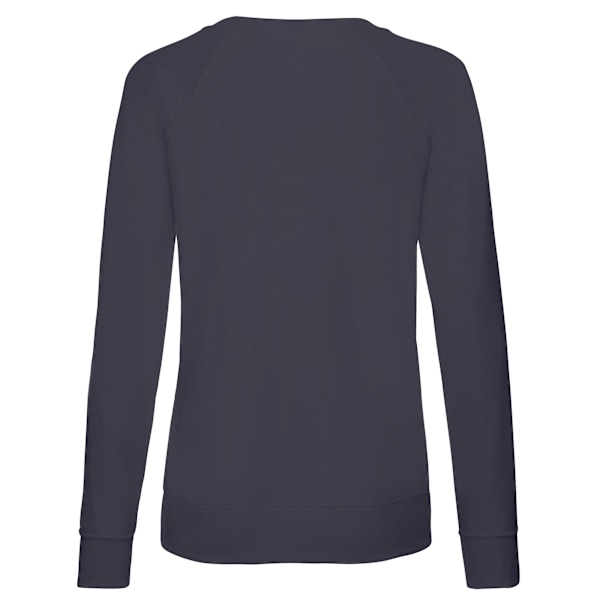 Fruit of the Loom Dam/Damer Lättvikts Raglantröja med Dam/Damer Passform Deep Navy 8 UK