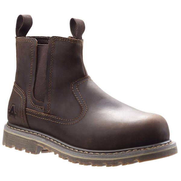 Amblers Safety Dam Säkerhetsskor AS101 Alice Slip On Säkerhetskänga 3 UK Brun Brown 3 UK