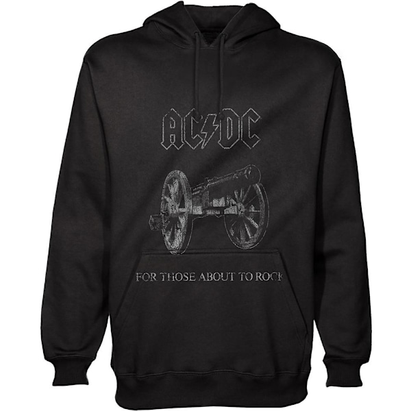 AC/DC Unisex Adult About To Rock Hoodie L Svart Black L