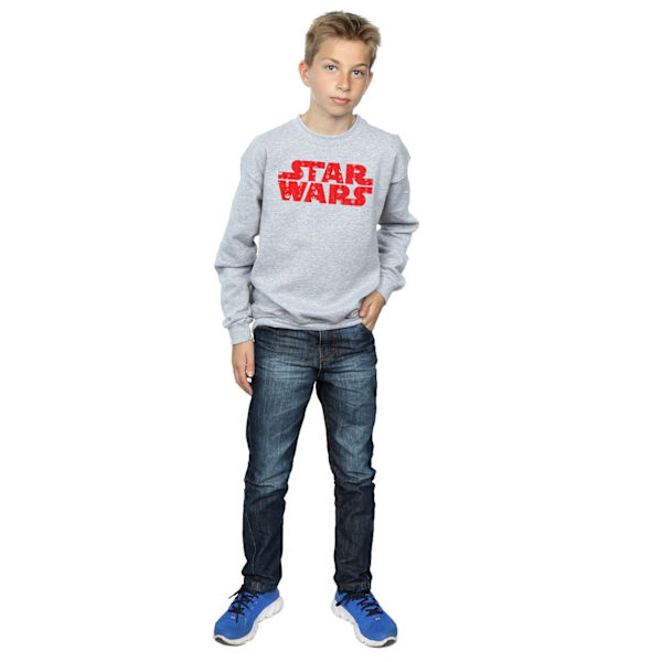 Star Wars Boys Jul Logo Sweatshirt 5-6 år Sports Grey Sports Grey 5-6 Years