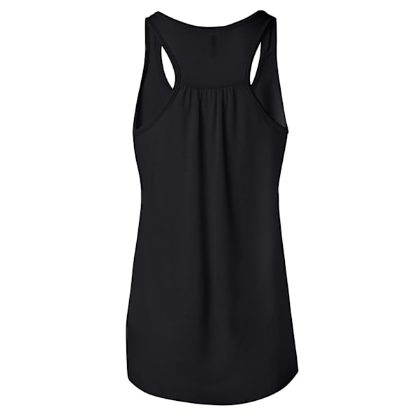 Bella Dam/Kvinnors Flowy Racerback Tank Top L Svart Black L