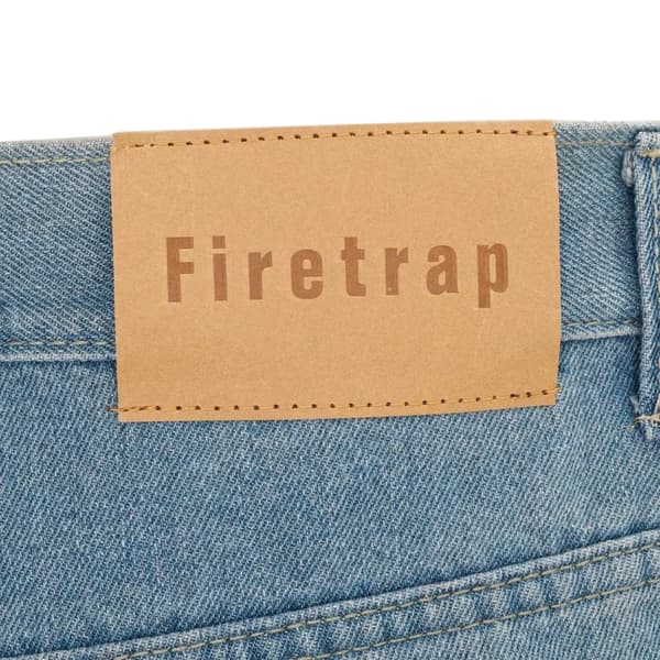 Firetrap Jeans i denim för män 28R Ljusblå Light Blue 28R